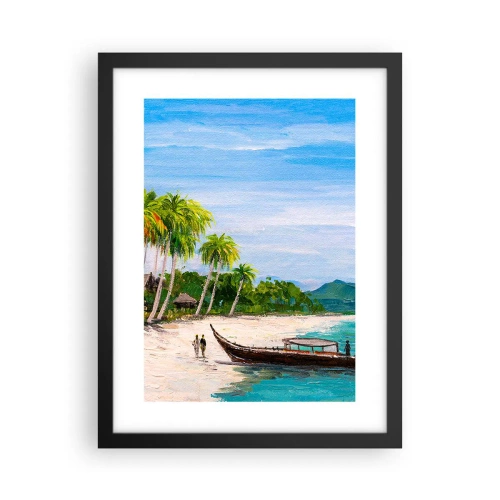 Pôster com moldura preta - Um sonho exótico - 30x40 cm