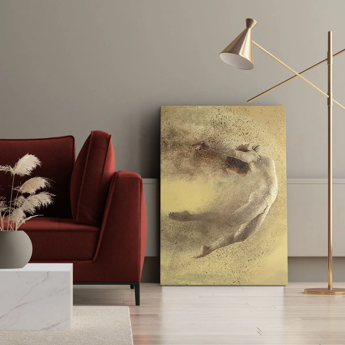 Quadro em tela - Na exultação da dança - 80x120 cm