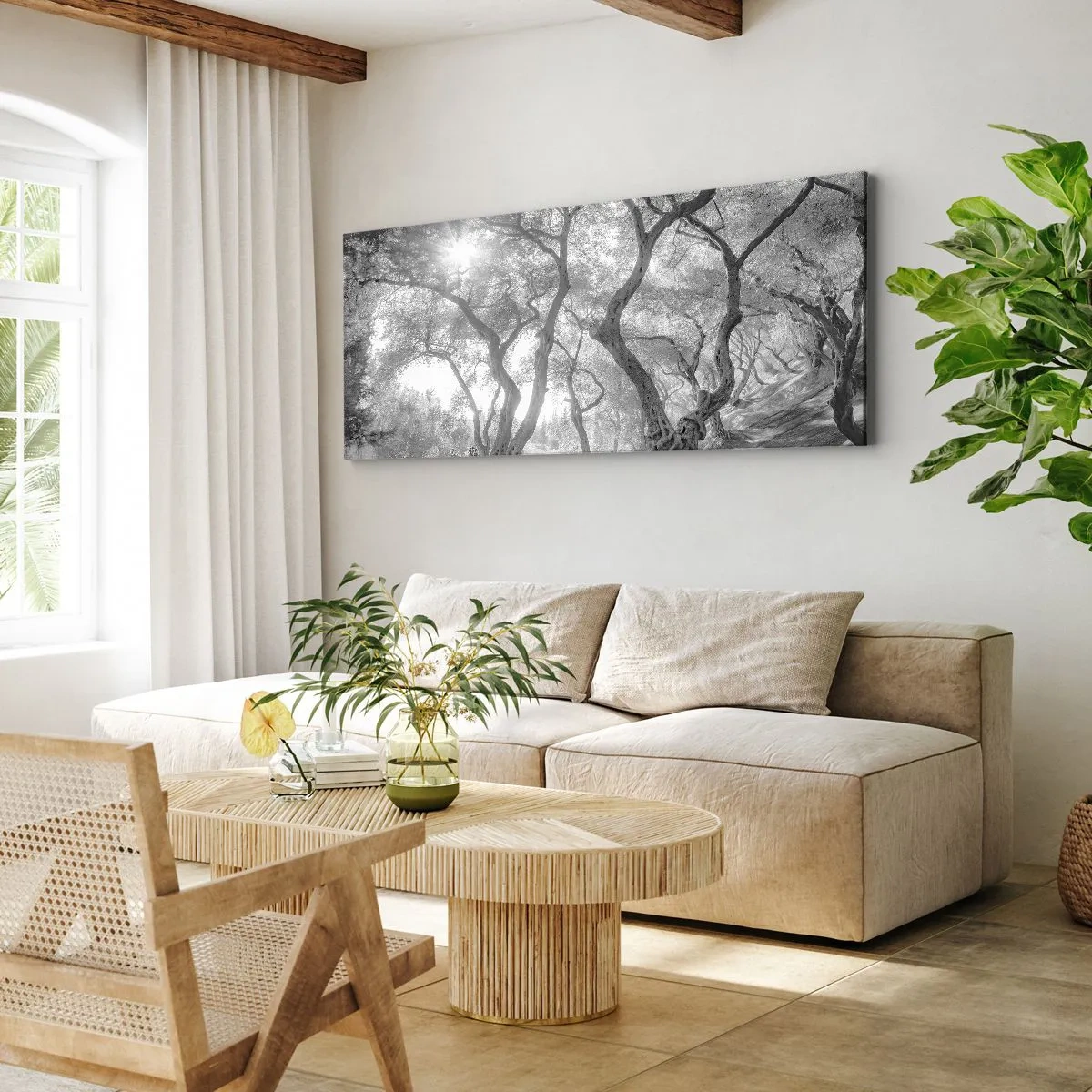 Quadro em tela - No olival - 120x50 cm