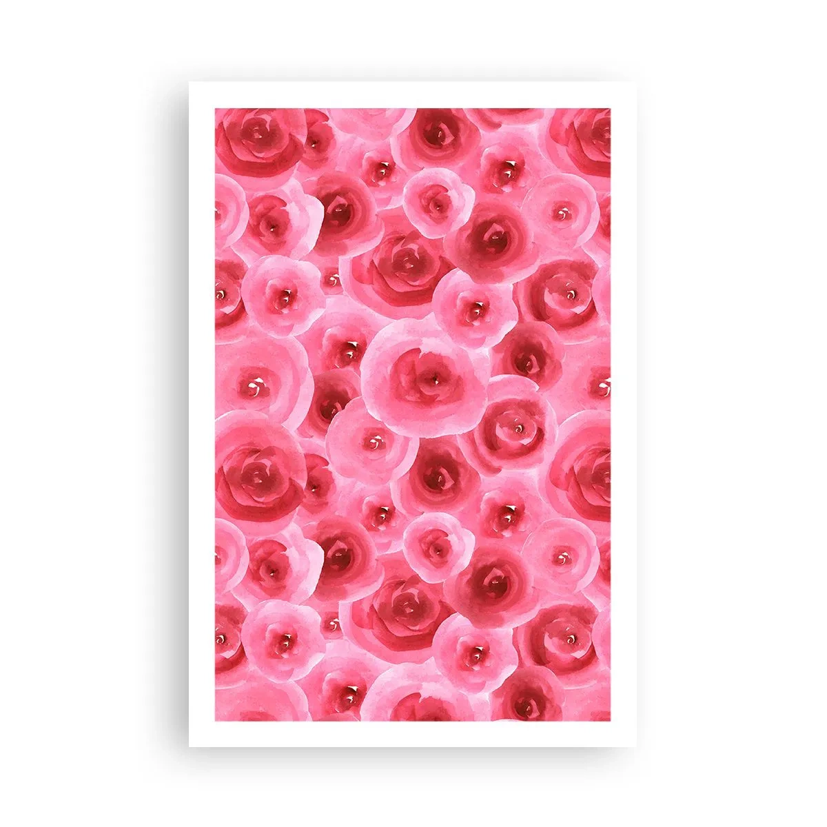 Pôster - Rosas acima e abaixo - 61x91 cm
