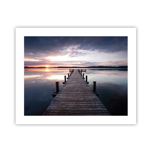 Pôster - A tranquila fronteira do dia e da noite - 50x40 cm