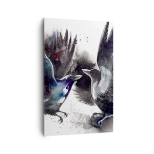 Quadro em tela - De corvo a corvo... - 80x120 cm