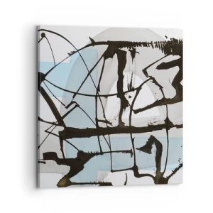 Quadro em tela - Azul mesmo assim - 70x70 cm