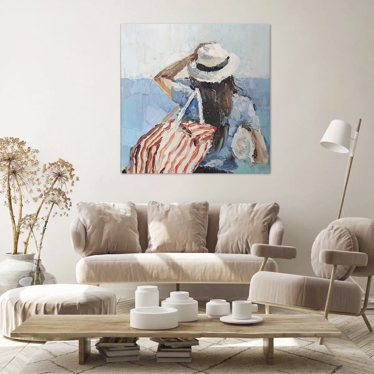 Quadro em tela - Bem-vindo às suas férias - 60x60 cm