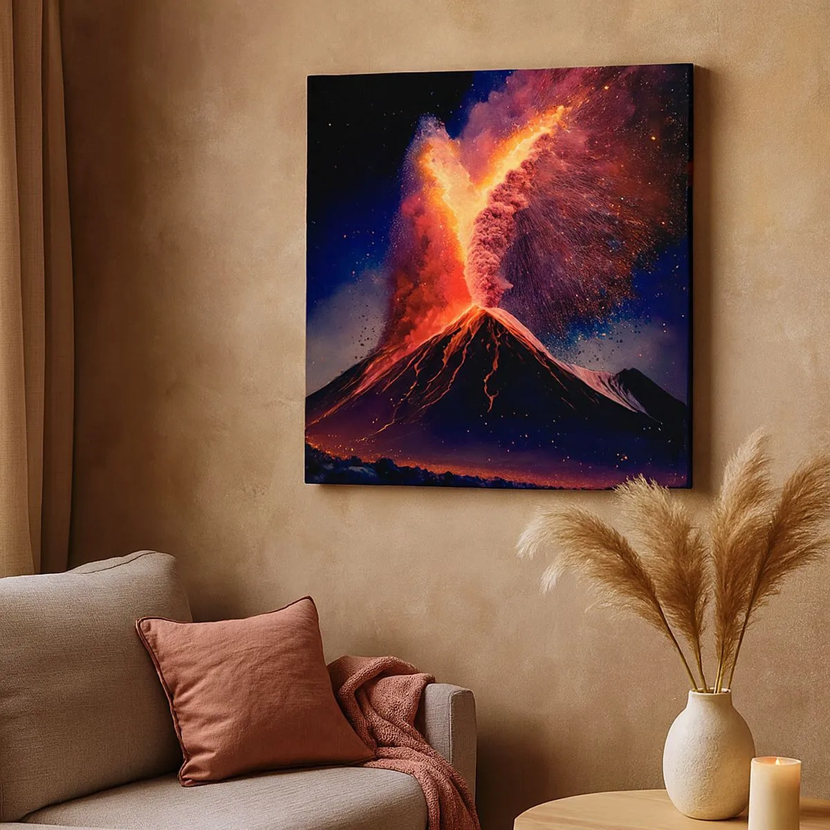 Quadro em tela - Beleza e terror - 30x30 cm