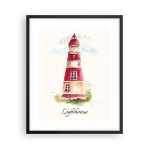 Pôster com moldura preta - Sempre há clima - 40x50 cm