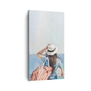 Quadro em tela - Bem-vindo às suas férias - 45x80 cm