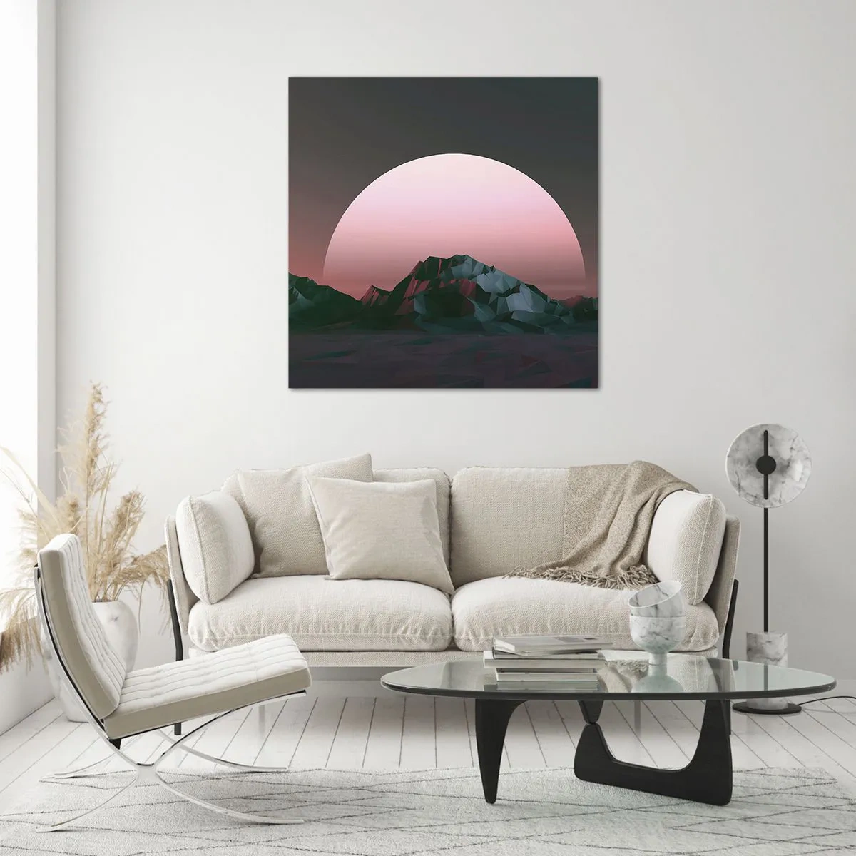 Quadro em vidro - Numa galáxia vizinha - 70x70 cm