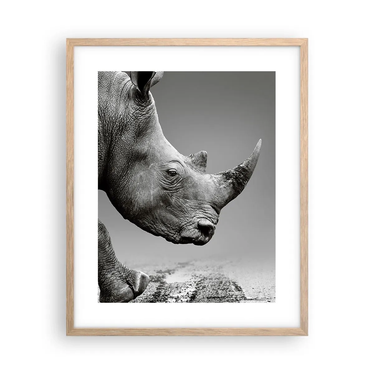 Pôster com moldura de carvalho claro - Força imparável - 40x50 cm