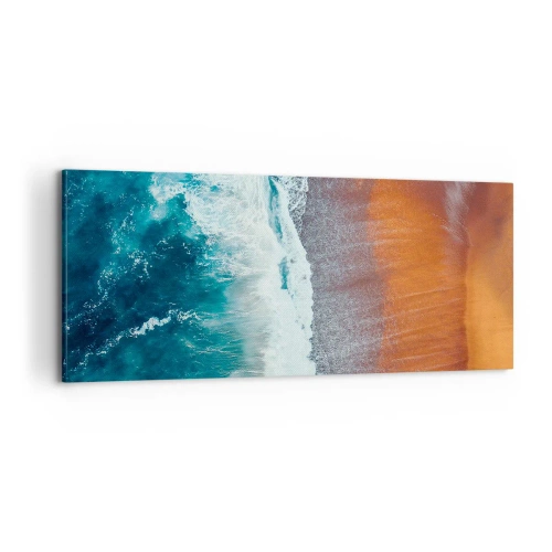 Quadro em tela - Toque do oceano - 100x40 cm