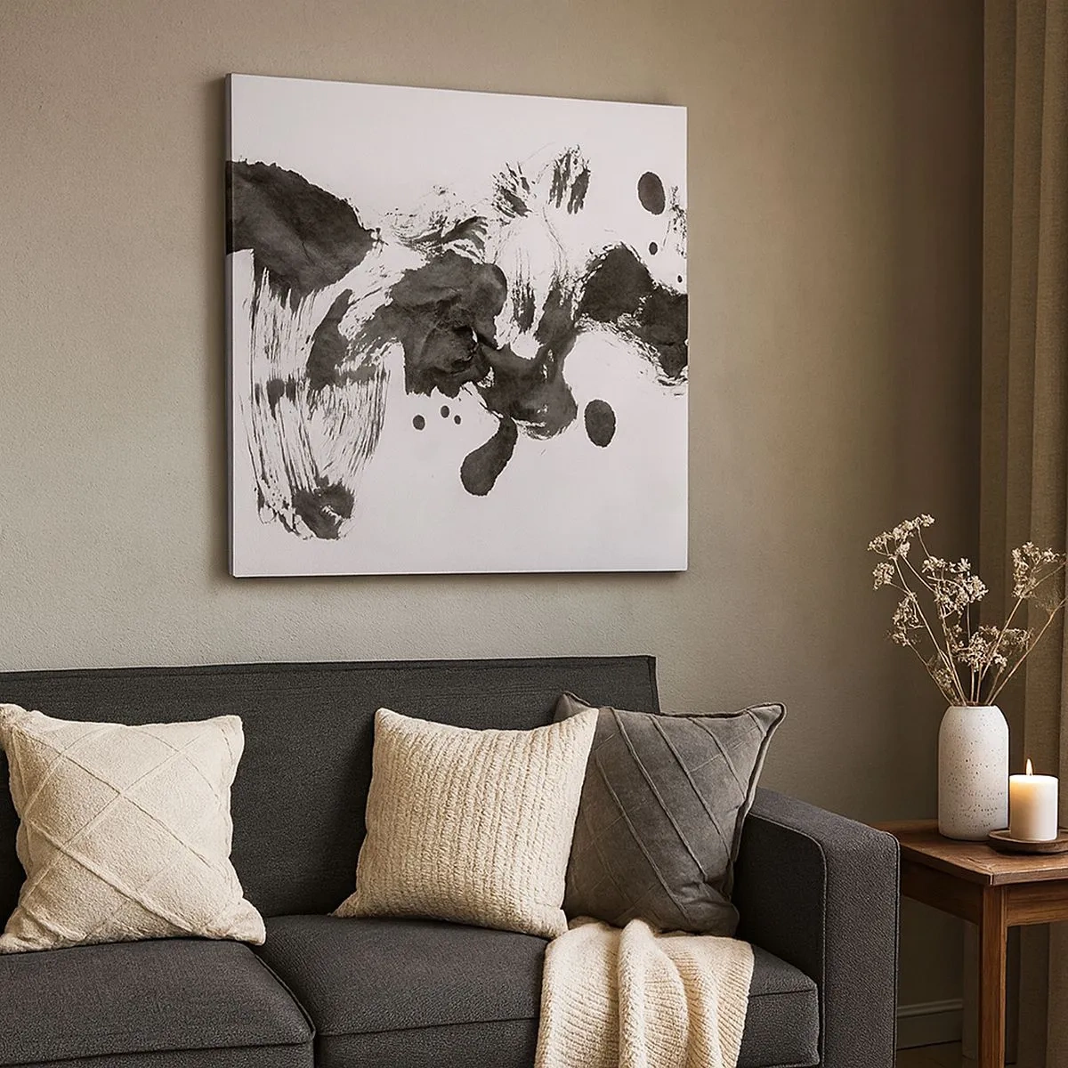 Quadro em tela - Existe um método para a loucura? - 30x30 cm