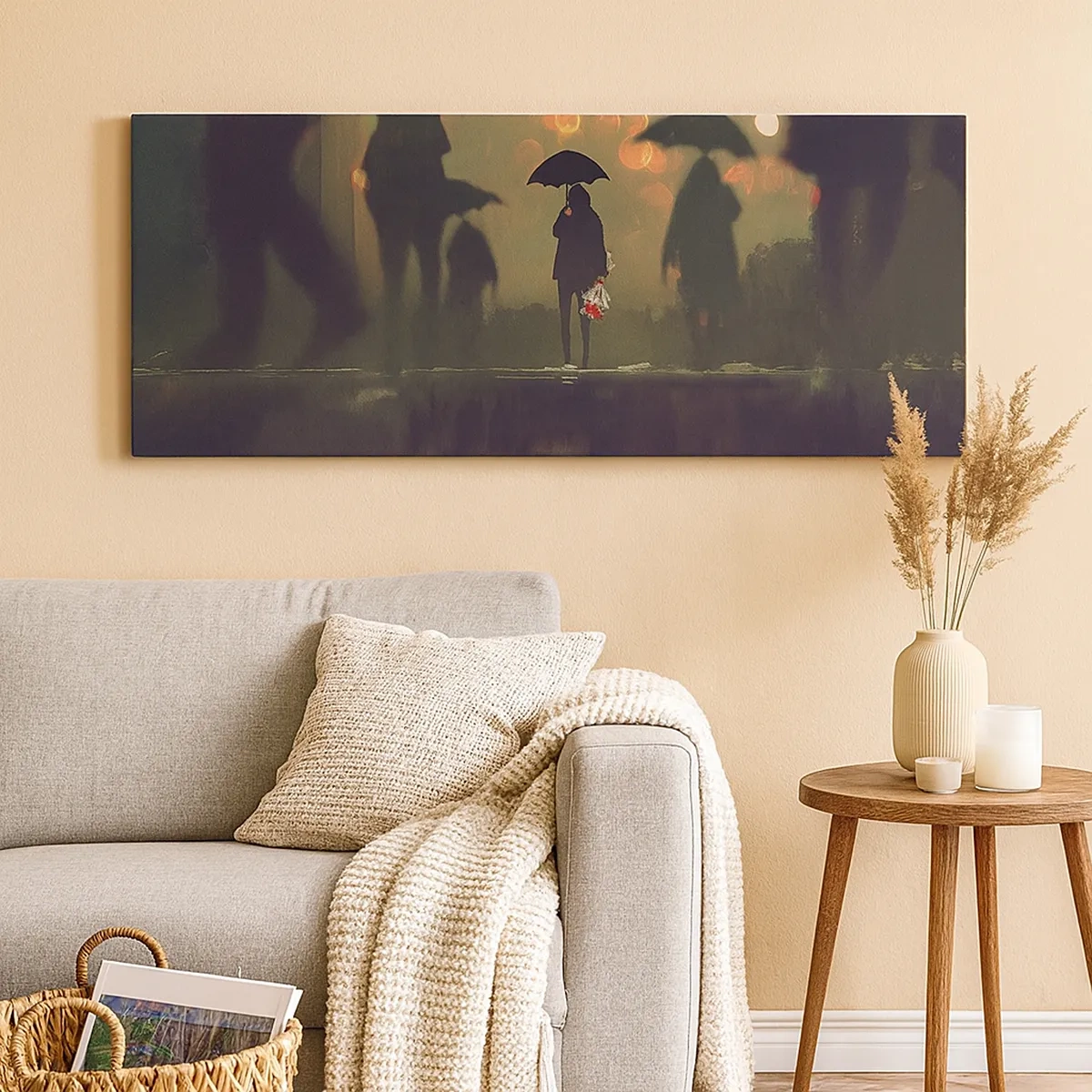 Quadro em tela - Da perspectiva de uma gota de chuva - 30x30 cm