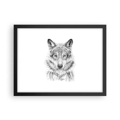 Pôster com moldura preta - Um líder nato - 40x30 cm