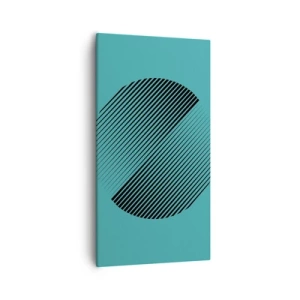 Quadro em tela - Círculo – uma variação geométrica - 55x100 cm