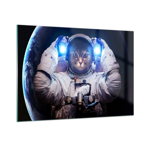 Quadro em vidro - Houston, temos um problema - 100x70 cm