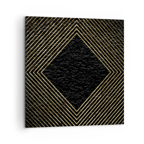 Quadro em tela - Geometria em estilo glamoroso - 50x50 cm