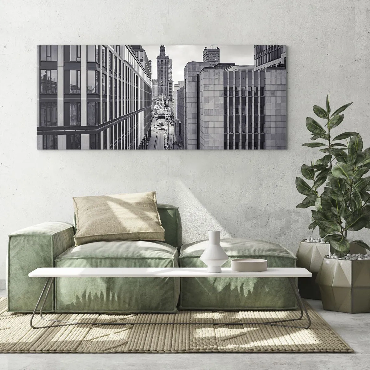 Quadro em vidro - Vale de Varsóvia - 160x50 cm