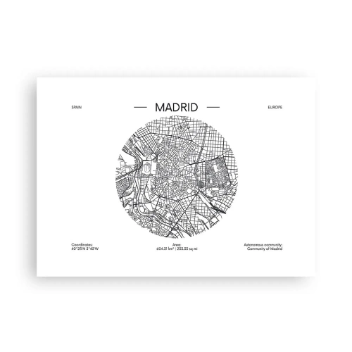 Pôster - Anatomia de Madri - 70x50 cm