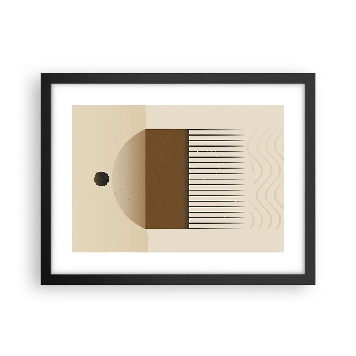 Pôster com moldura preta - Diferentes estados - 40x30 cm