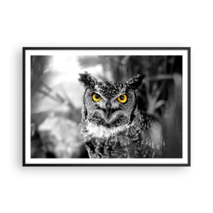 Pôster com moldura preta - Nada pode ser escondido - 100x70 cm