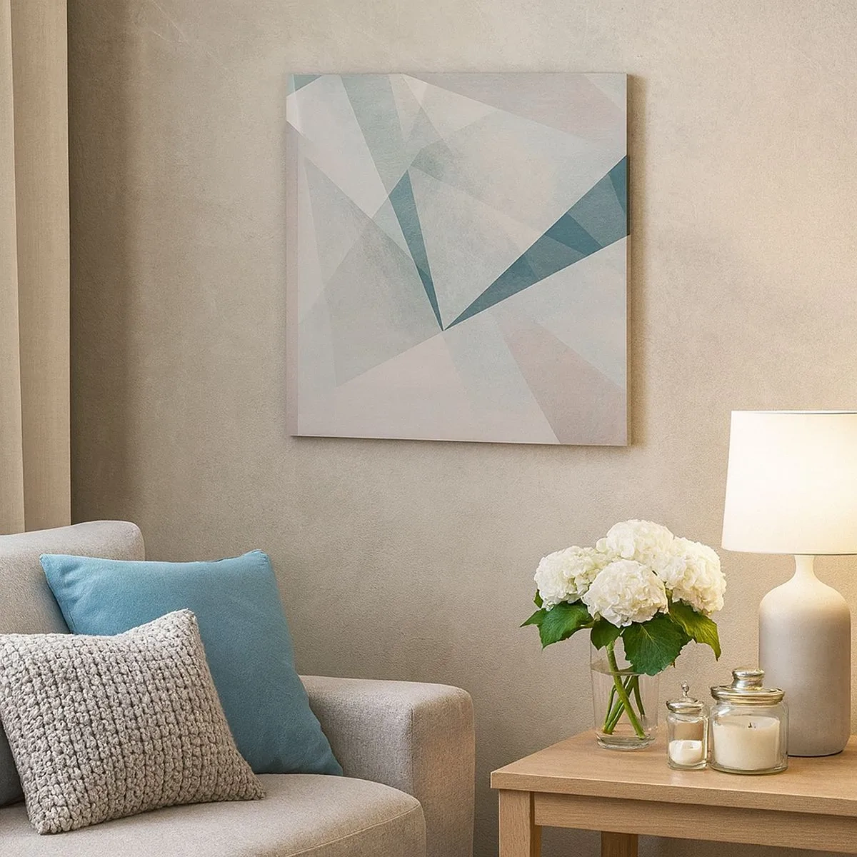 Quadro em tela - Calmo, embora dinâmico - 30x30 cm