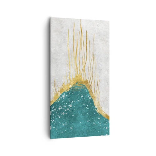 Quadro em tela - Maré Dourada - 55x100 cm