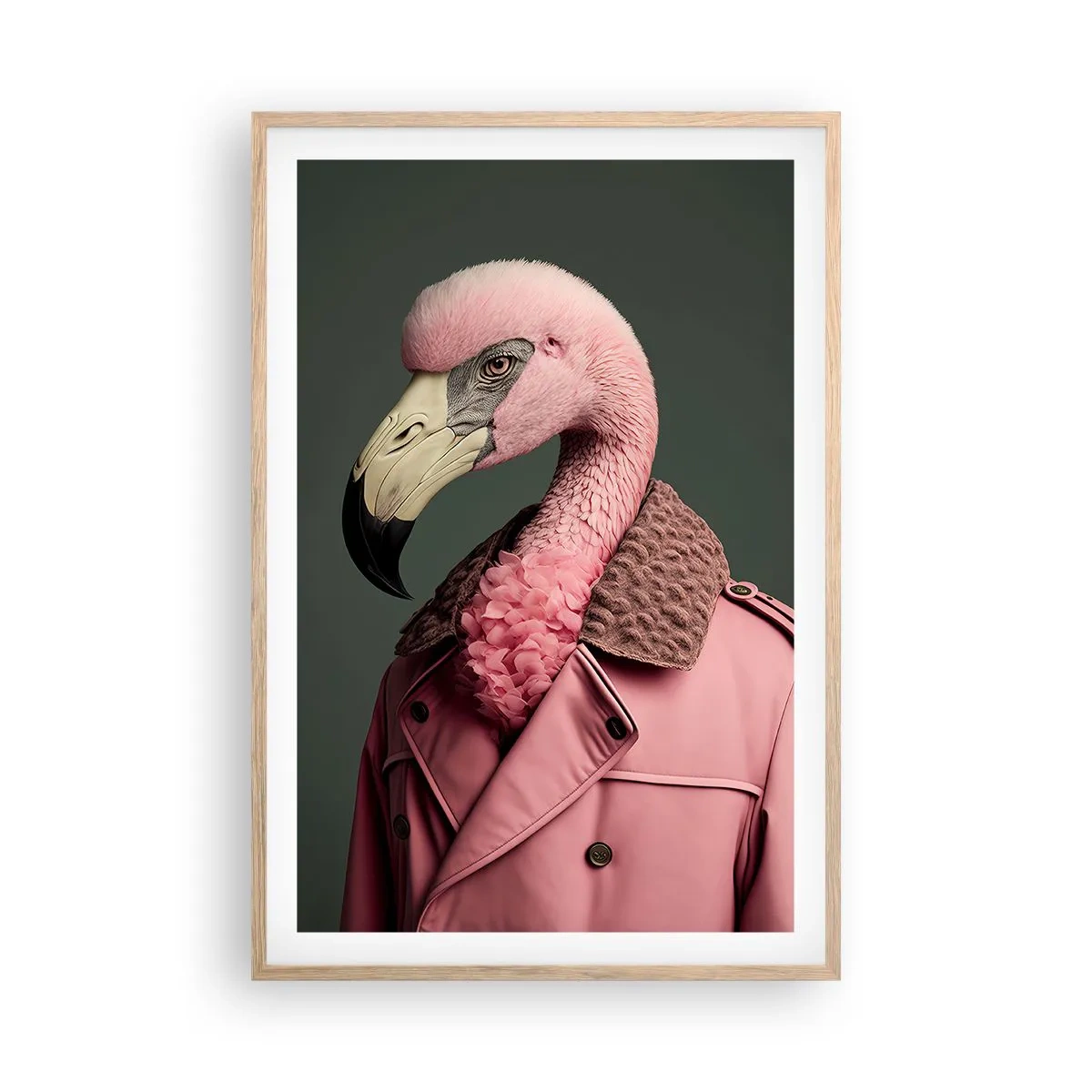 Pôster com moldura de carvalho claro - Verdadeira elegância - 61x91 cm