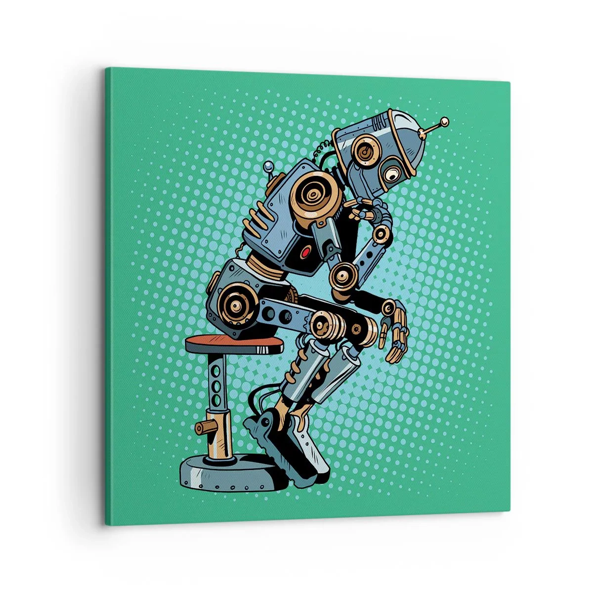 Quadro em tela - Sobre a essência do ser - 60x60 cm