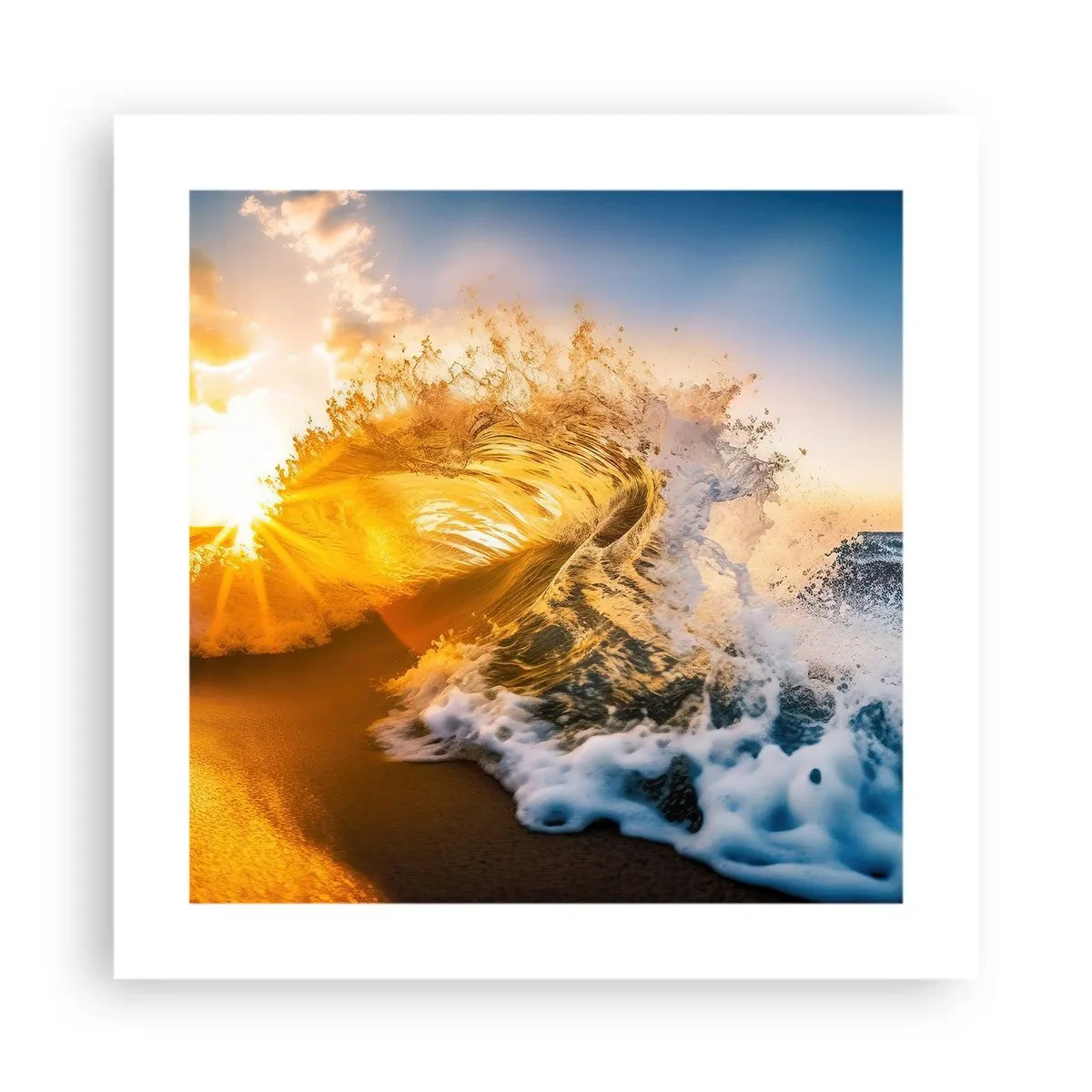 Pôster - Diversão na areia - 40x40 cm