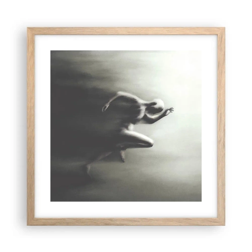 Pôster com moldura de carvalho claro - Irresistível - 40x40 cm