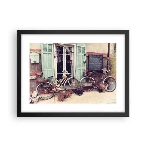 Pôster com moldura preta - Viva a província - 40x30 cm