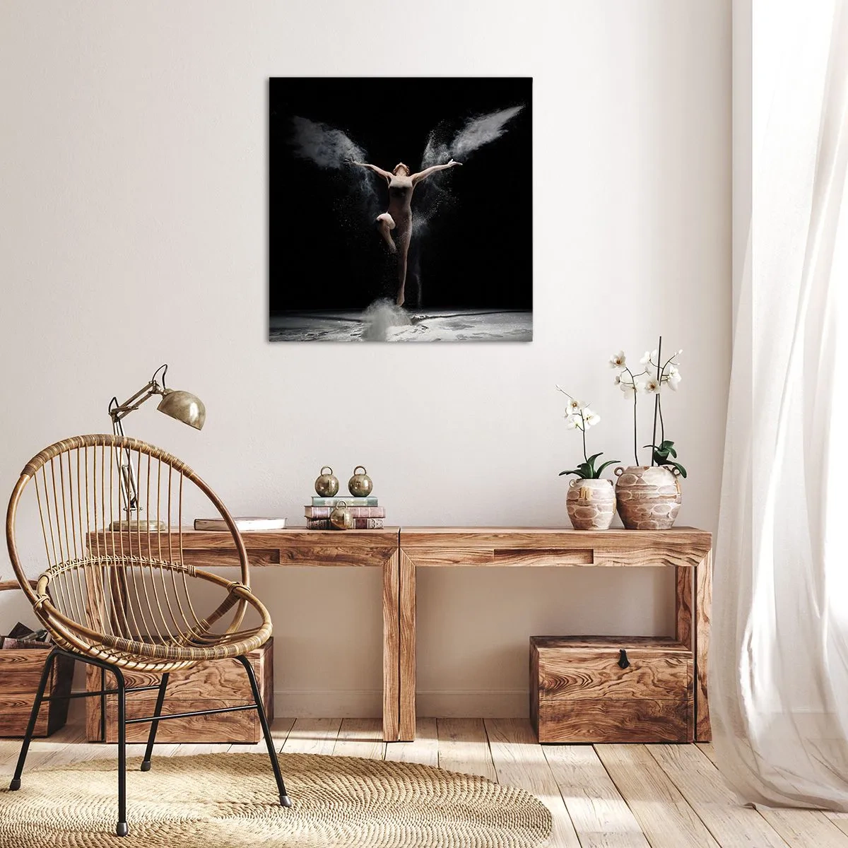 Quadro em tela - Os elfos existem - 40x40 cm