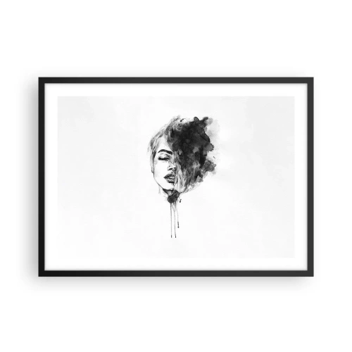 Pôster com moldura preta - O que sonha uma rapariga - 70x50 cm