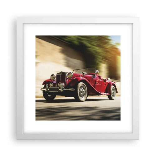 Pôster em moldura branca - Mais bonita que a Vitória de Samotrácia - 30x30 cm