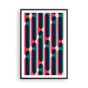 Pôster com moldura preta - Avançado e profundo - 61x91 cm