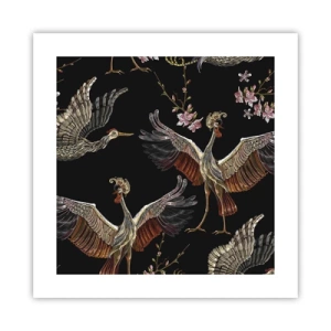 Pôster - O pássaro de conto de fadas - 40x40 cm