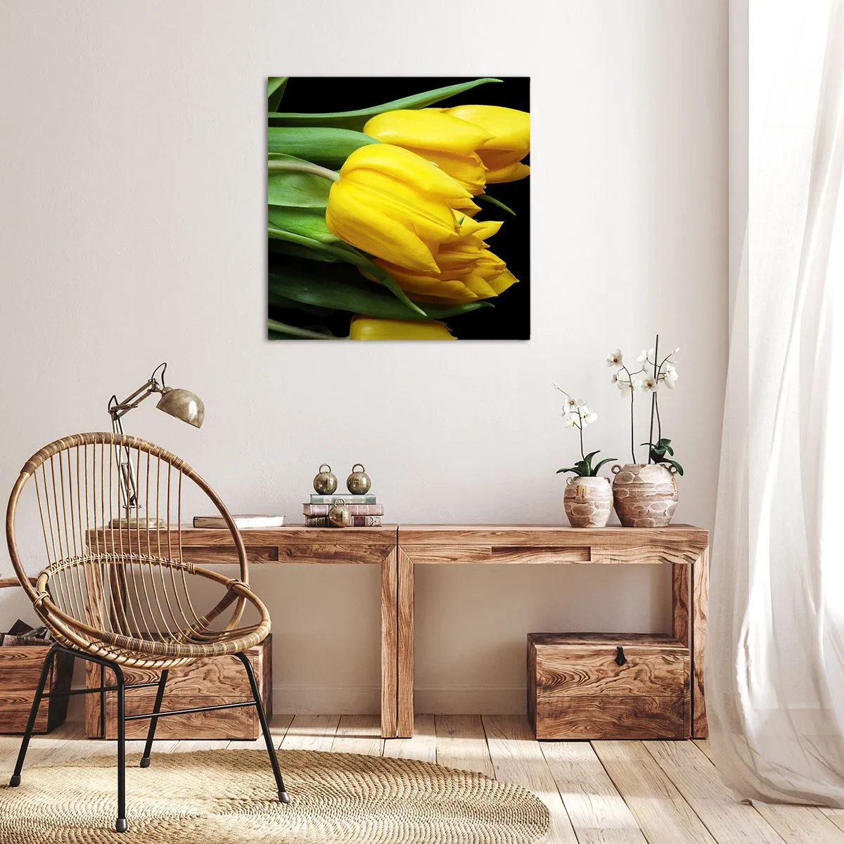 Quadro em tela - Feitas a partir do sol - 70x70 cm