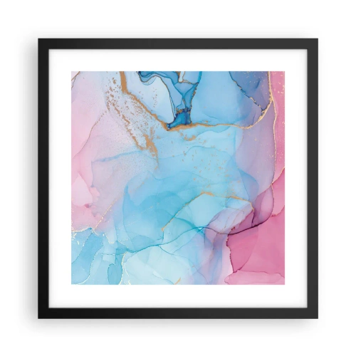 Pôster com moldura preta - Encontro e difusão - 40x40 cm