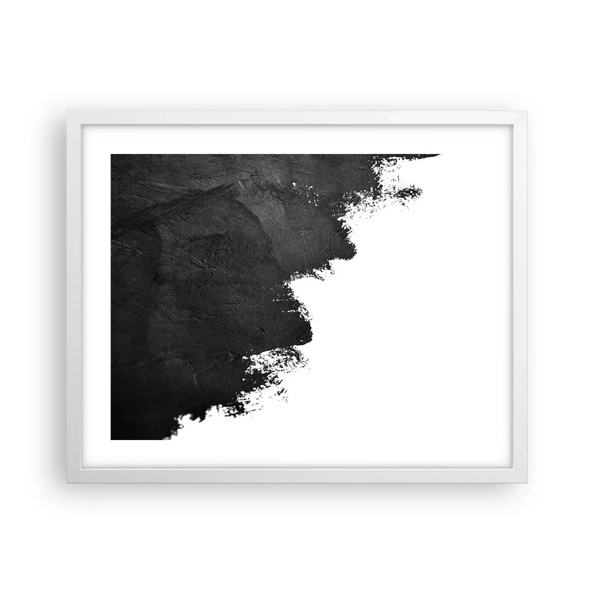 Pôster em moldura branca - Elementos: terra - 50x40 cm