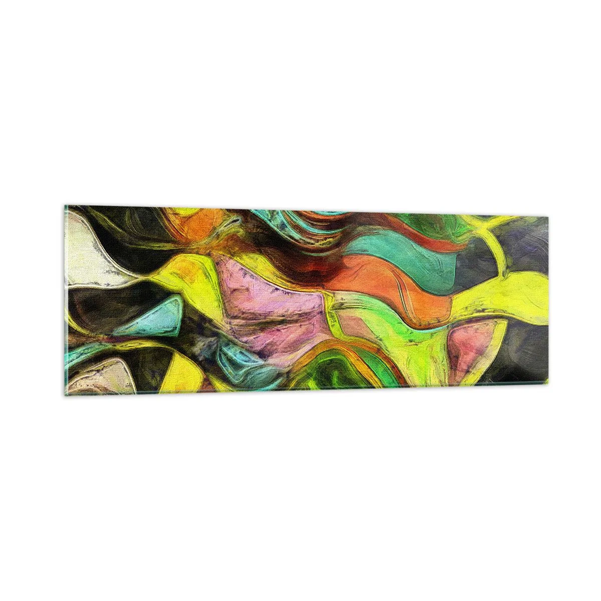 Quadro em vidro - O movimento é vida - 90x30 cm