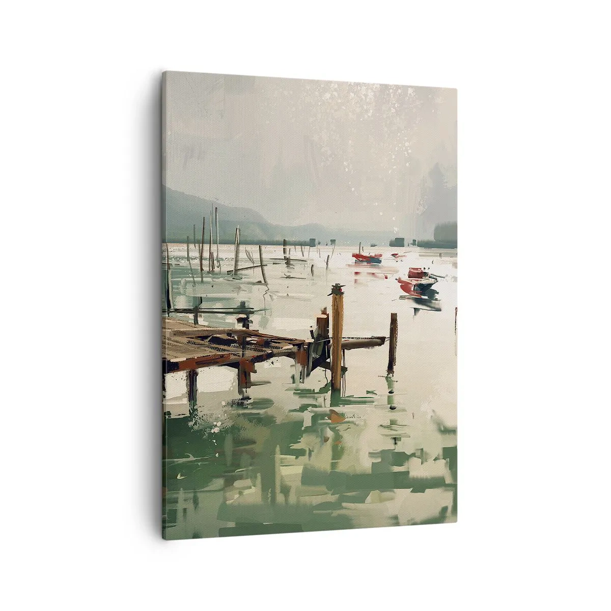Quadro em tela - Mergulhado na lua derretida - 50x70 cm
