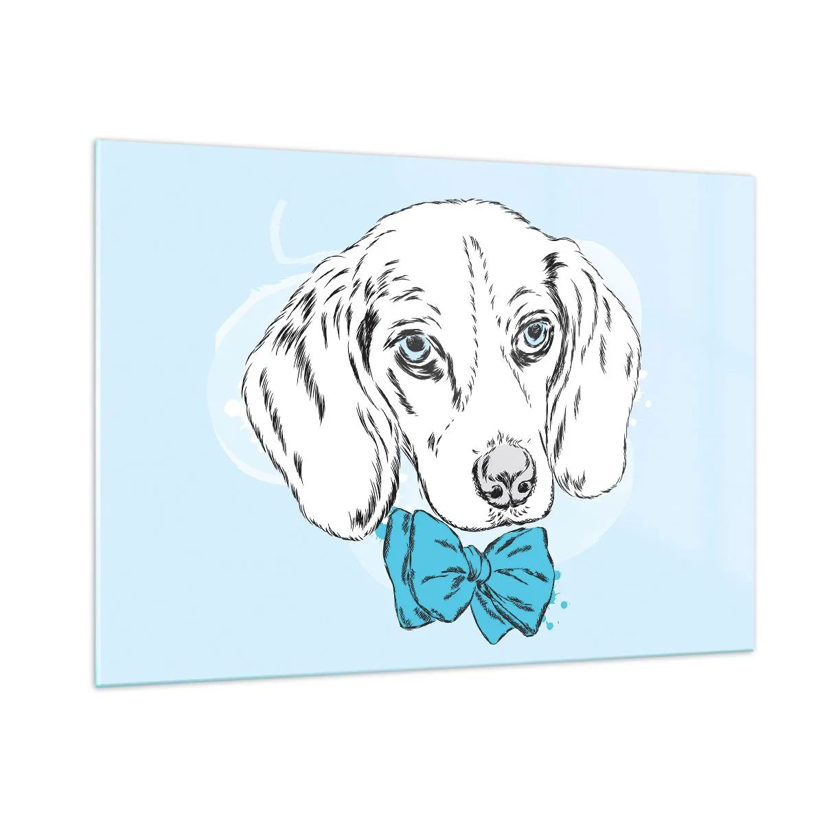 Quadro em vidro - Elegância canina - 100x70 cm