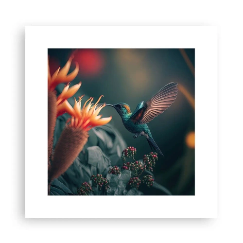 Pôster - Uma vida verdadeiramente colorida - 30x30 cm