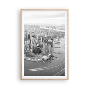 Pôster com moldura de carvalho claro - Como não amar? - 61x91 cm