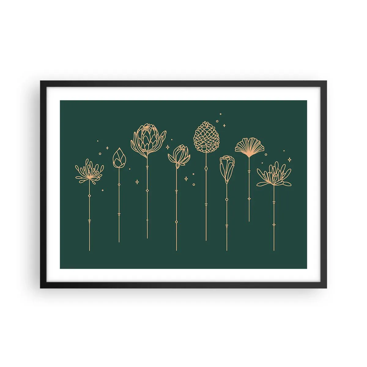 Pôster com moldura preta - A família RAMOS - 70x50 cm