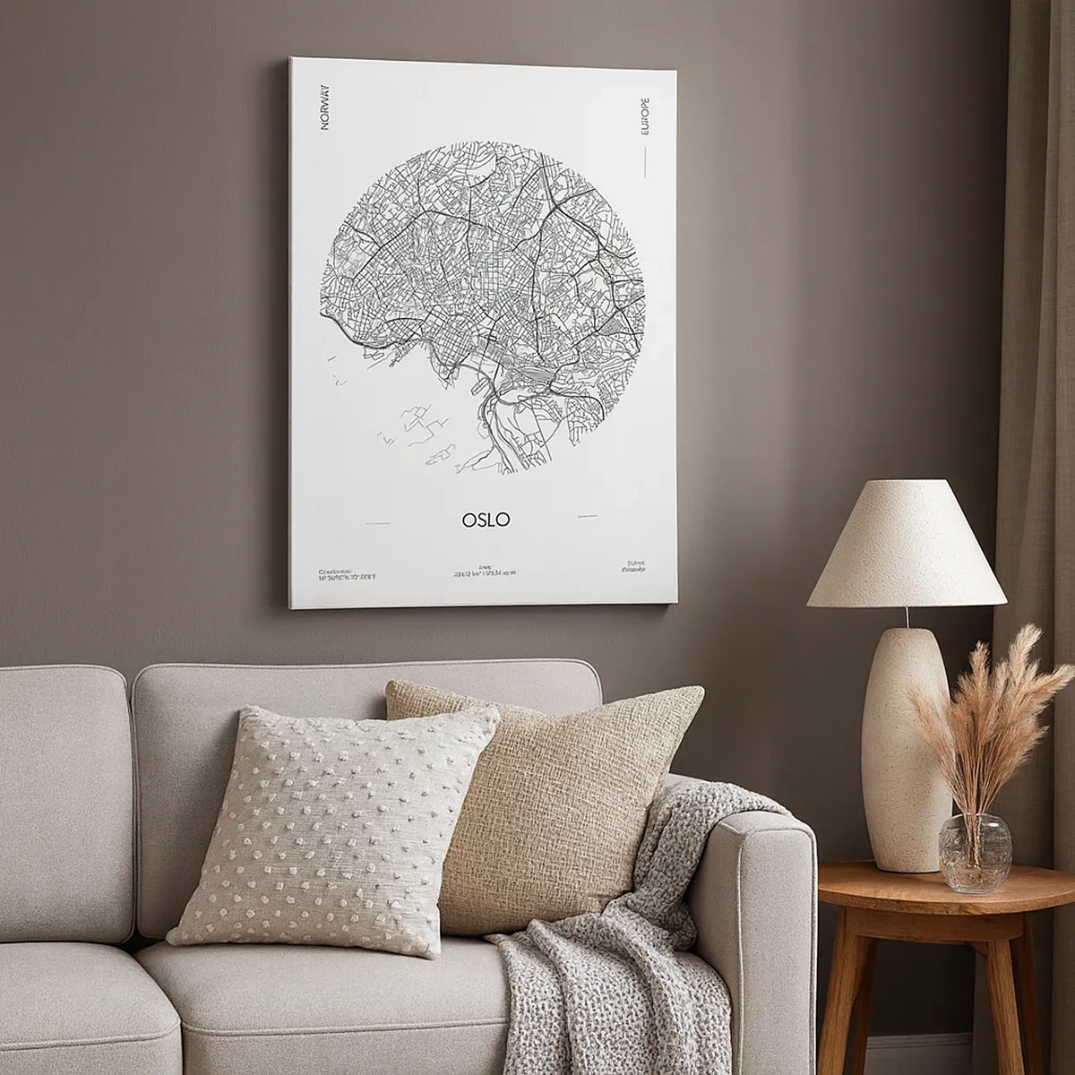 Quadro em tela - Anatomia de Oslo - 50x70 cm