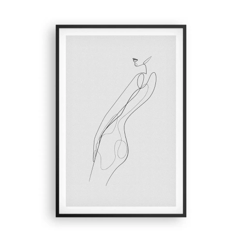 Pôster com moldura preta - Apenas uma promessa - 61x91 cm