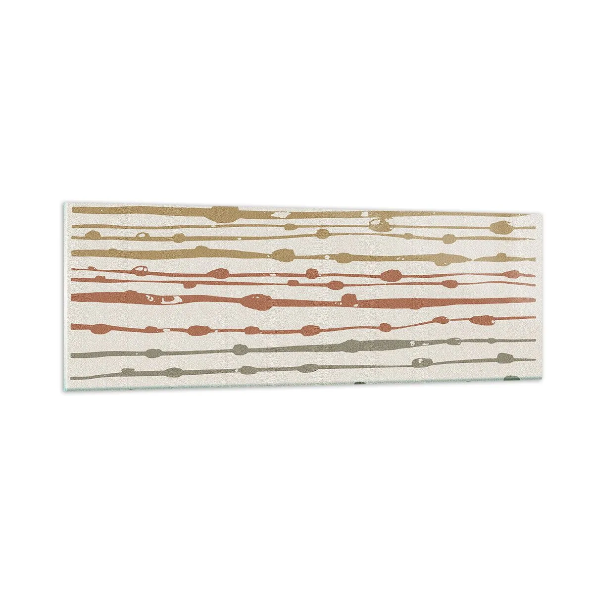 Quadro em vidro - Notação musical de cores - 90x30 cm