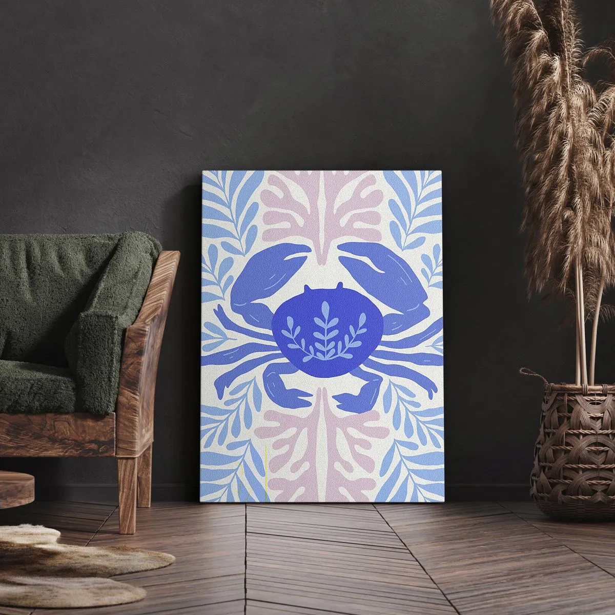 Quadro em tela - Como uma flor do mar - 55x100 cm