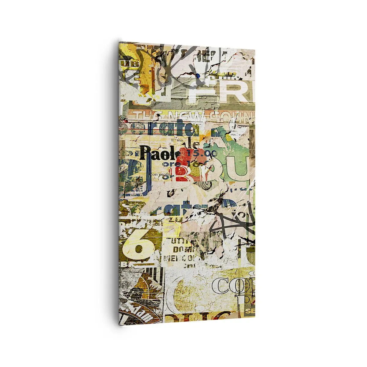 Quadro em tela - O caos - 65x120 cm